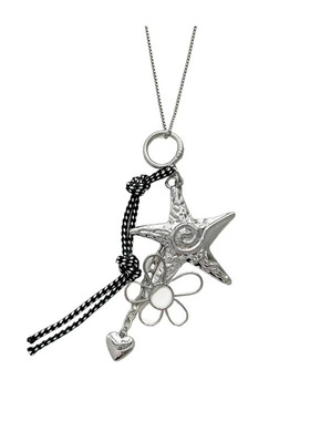 Y2K韩系朋克星星吊坠项链