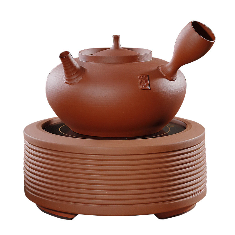 棉小城手工红泥煮茶炉潮州砂铫壶
