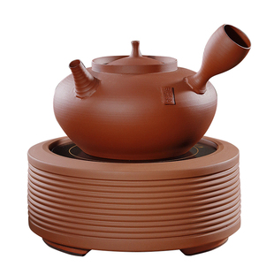 潮州手工砂铫壶中式家用电陶炉煮水工夫茶具红泥煮茶炉玉书煨茶壶