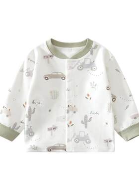 小聪熊婴儿衣服春秋季纯棉单上衣