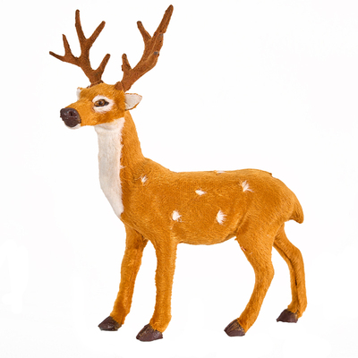 圣诞节装饰品仿真梅花鹿毛绒玩具