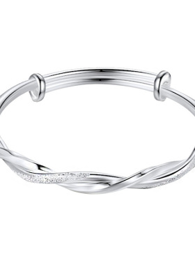 足银9999莫比乌斯环女款手镯