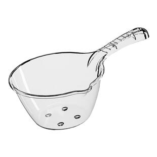 塑料水瓢家用水勺浇菜瓢洗头洗澡舀水漂长柄摔不破透明舀子浇水勺