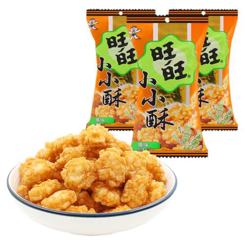 旺旺小小酥原味葱香味好吃的网红办公室解馋小零食小吃休闲食品