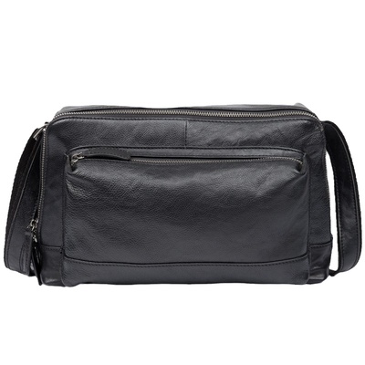 慢时光复古真皮休闲单肩斜挎包男