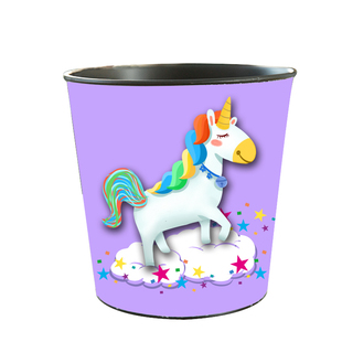 创意桌面垃圾桶卡通可爱轻奢桌上卫生桶家用厨房台面卧室床头纸篓