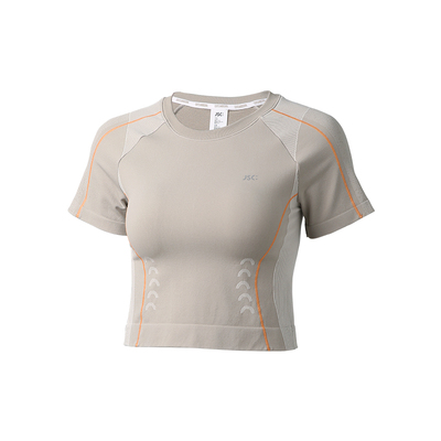 JSC运动T恤短款高弹吸湿速干