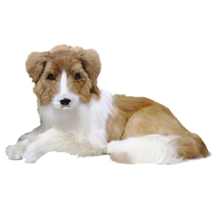 仿真狗摆件牧羊犬雪纳瑞狼狗动物模型展厅装饰品家居软装狗摆件