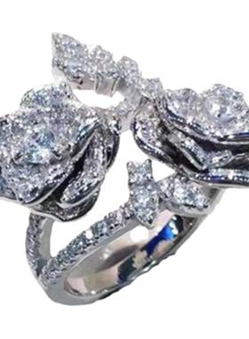 花蕾戒指女可调节冷淡风个性指环