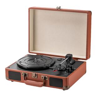 名伶M008老式留声机复古黑胶唱片机七夕情人礼品电唱机无线蓝牙