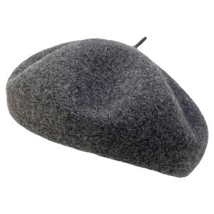 灰色羊毛贝雷帽女纯色画家帽百搭八角帽南瓜帽好版型显脸小蓓蕾帽