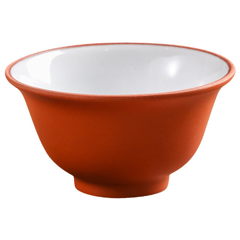 紫砂茶杯小杯内白品茗功夫小茶杯