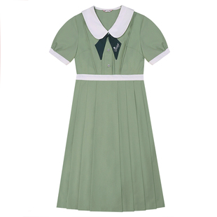 樱花家族原创jk制服连衣裙套装【雏菊物语】盛夏服刺绣短袖女春夏