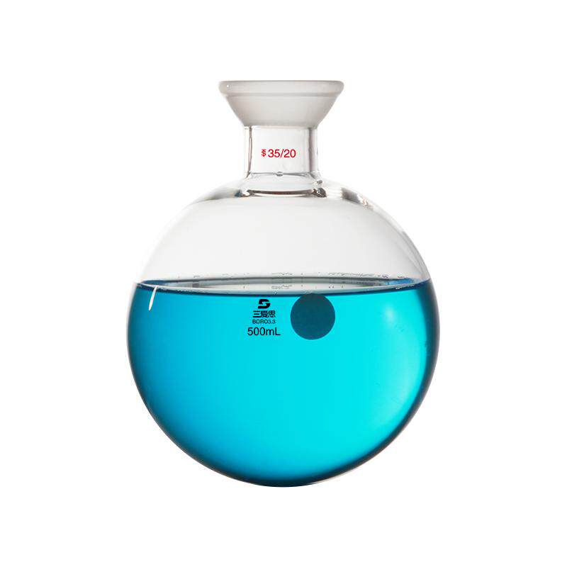 三爱思 球磨口烧瓶S14 广口加厚圆底烧瓶50-3000ml 蒸馏旋转蒸发仪搭配用 高硼硅玻璃 物理化学实验室器材