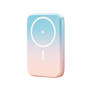 Roiskin渐变色无线充电宝磁吸款magsafe快充自带线适用iPhone15ProMax苹果专用可携带上飞机小巧便携外接电池