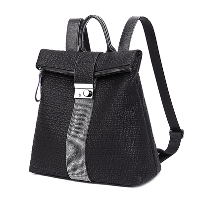 香港代购2025欧美新款锁扣双肩包