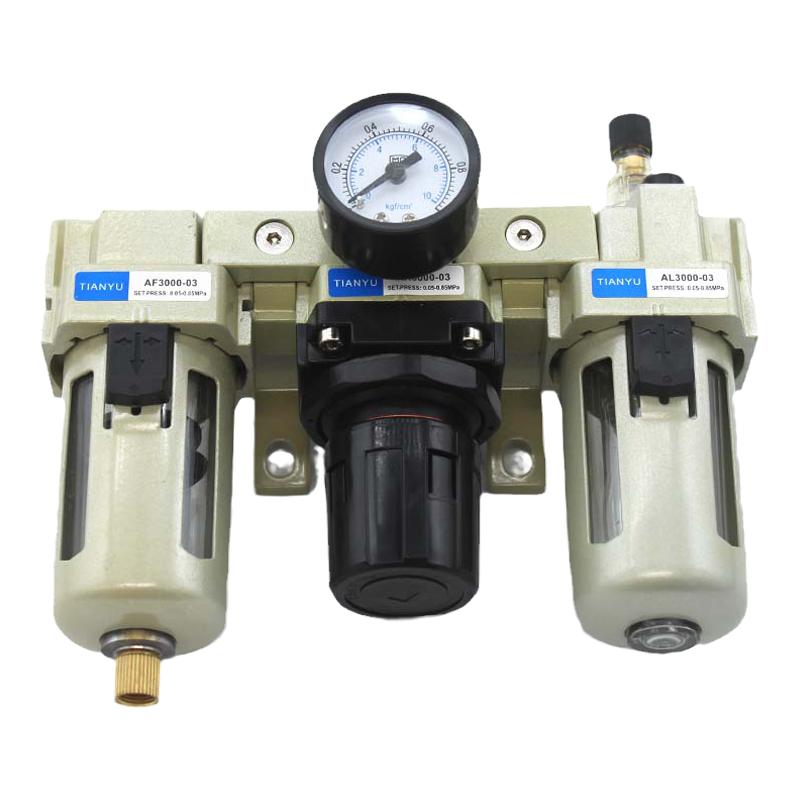 气源处理器三联件AC2000-02D 带自动排油水分离器过滤调压阀SMC型