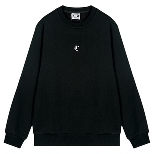 乔丹黑色卫衣男2026春季新款官方正品宽松透气运动长袖T恤套头衫