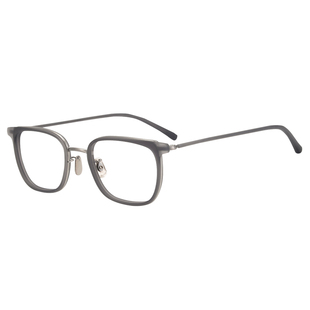 9.6克!设计师款日本纯钛超轻复古女近视男潮商务方框配眼镜框架