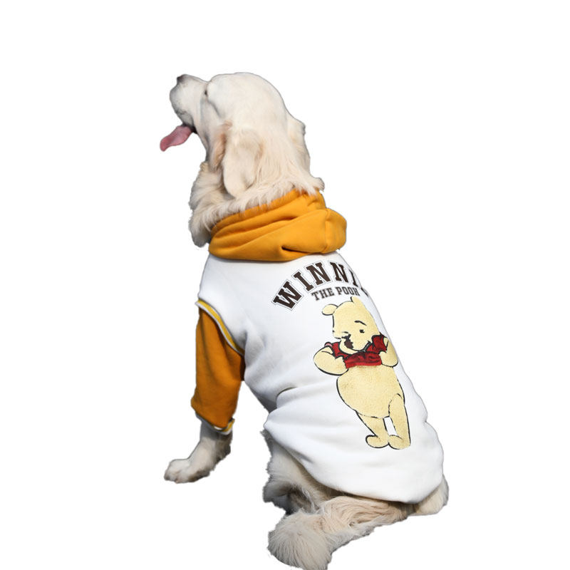 狗狗衣服大型犬冬季宠物撞色卫衣边牧拉布拉多保暖金毛加厚衣服冬