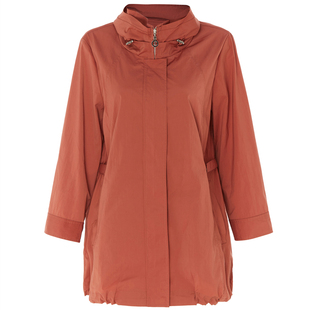 BALUODI芭罗蒂女装专柜春装时尚通勤纯色立领A型百搭短款女风衣