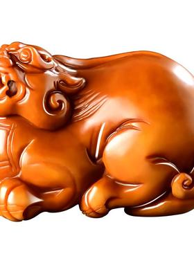 黄沁新疆和田玉貔貅吊坠