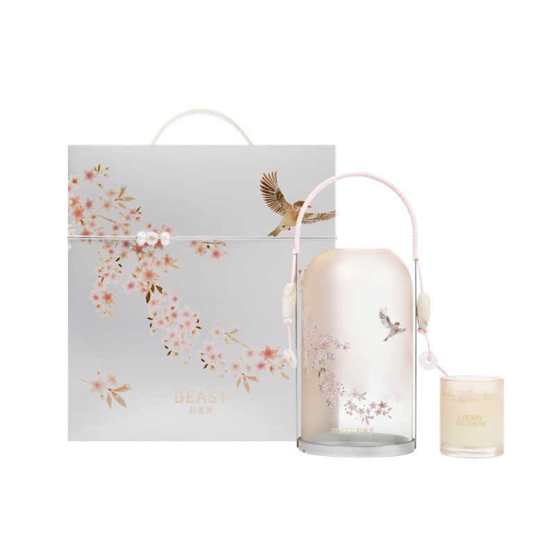 野兽派桂花乌龙樱花清酒风灯香薰蜡烛礼盒家居乔迁生日礼物