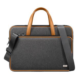 摩斯维 笔记本电脑包手提包公文包16寸适用苹果macbook air13华为matebook14联想小新防震男女高级感专用15.6