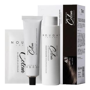 【自营】进口NOUGAT男士植物染发剂天然黑茶色无刺激遮白发无氨