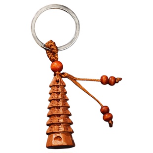 【普陀山正品】中考高考金榜题名文昌笔挂件文昌塔桃木钥匙扣挂件