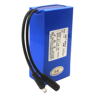 12V锂电池大容量LED头灯户外摆摊灯箱灯带工作服防蜂服充电电池组