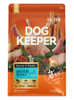 比乐狗粮鲜鸭肉梨中大小型成犬幼犬犬粮缓泪痕增肌销量官方旗舰