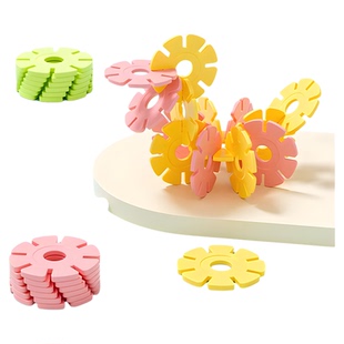 儿童大号加厚雪花片积木拼装玩具女孩男孩幼儿园宝宝益智力拼插片