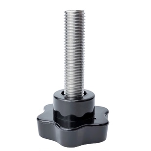 304不锈钢大梅花手柄螺丝星形旋钮M12M14M16塑料胶头把手手拧螺栓