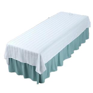 高端新款美容床单美容院专用高档加厚单件白色网红带洞高级感灰色