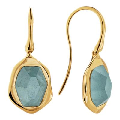 Monica流光海蓝宝耳环