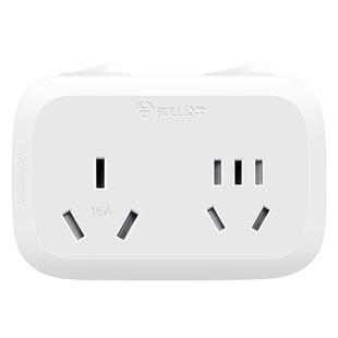 公牛空调转接插座转换器一转二16A专用一分二插排带开关大功率板