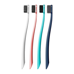 grin成人牙刷软毛小头家庭装家用男士女士情侣旅行装便携4支装