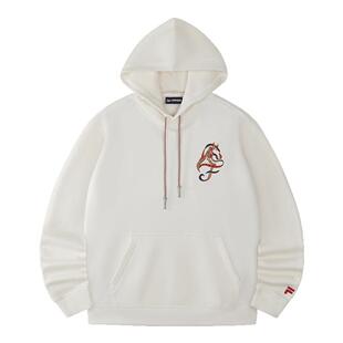 FILA FUSION斐乐潮牌情侣款连帽卫衣2026春新款纯棉刺绣针织上衣