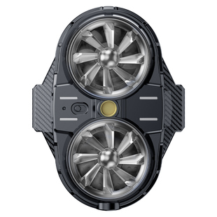 不冷包送】半导体双核制冷直播手机散热器超静音支架带风扇补光灯适用苹果黑鲨飞智小米华为vivo红魔冰封背夹