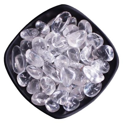 天然巴西白水晶碎石高品质消磁石