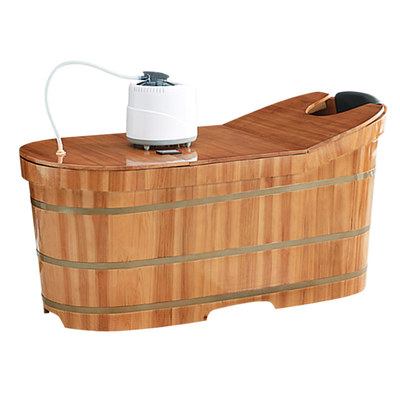 加厚泡澡木桶有盖香杉树汗蒸木桶