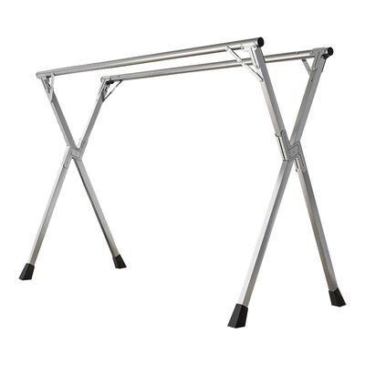 折叠晾衣架落地室内家用阳台卧室不锈钢室外伸凉缩杆式晒被子神器