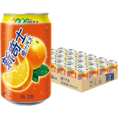 屈臣氏橙汁汽水碳酸330ml*24罐