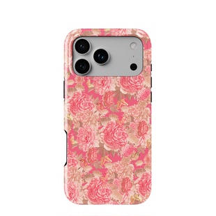 Acvoo红牡丹蝴蝶小鸟iPhone17Promax保护16适用于苹果15手机壳14防摔壳13不褪色12可水洗全包