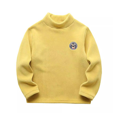 男童秋冬半高领加绒卫衣