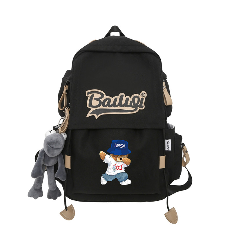 NASA联名2025新款双肩包男初中高中学生书包时尚休闲大容量背包女