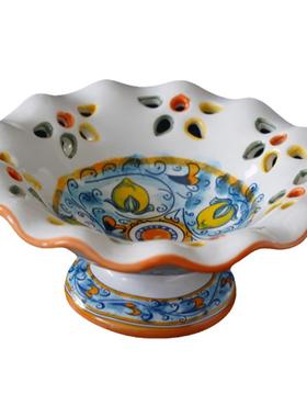 出口意大利陶瓷花朵造型摆件