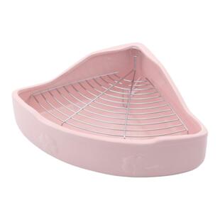 龙猫三角陶瓷厕所耐啃咬兔子荷兰猪小宠陶瓷厕所防滑设计不易搬动