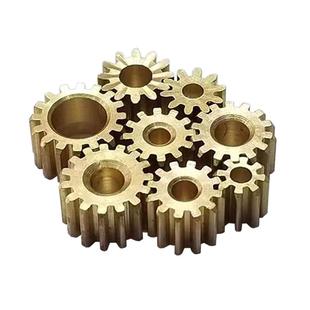 0.5m小模数黄铜齿轮8/9/10/11/12/13/14/15/16/18齿2mm孔紧配